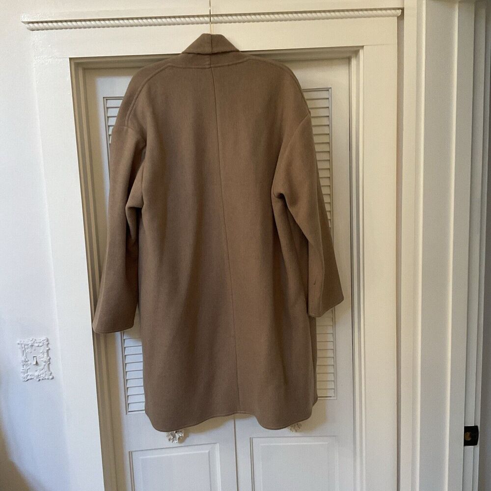 Lauren Ralph Lauren Camel/Tan Open-Front Draped Cape Coat - Picture 8 of 13